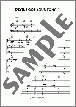 Devil's Got Your Tongue(Abbey Lincoln) 楽譜 ピアノ & ボーカル & ギター ダウンロード