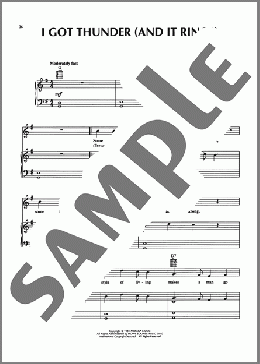 I Got Thunder (And It Rings)(Abbey Lincoln) 楽譜 ピアノ & ボーカル & ギター ダウンロード