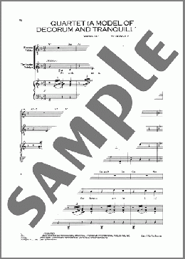 Quartet (A Model Of Decorum and Tranquility) (from Chess)(Benny Andersson) 楽譜 ピアノ & ボーカル ダウンロード