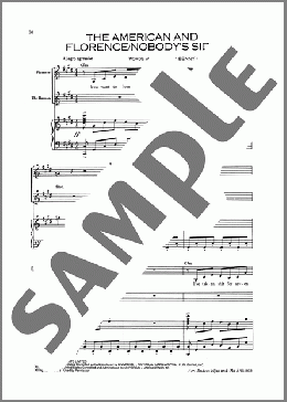 The American And Florence/Nobody's Side (from Chess)(Benny Andersson) 楽譜 ピアノ & ボーカル ダウンロード