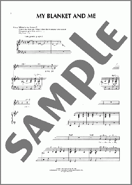 My Blanket And Me (from You're A Good Man, Charlie Brown)(Clark Gesner) 楽譜 ピアノ & ボーカル ダウンロード
