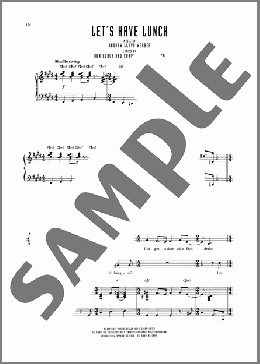 Let's Have Lunch (from Sunset Boulevard)(Don Black/Andrew Lloyd Webber/Christopher Hampton) 楽譜 ピアノ & ボーカル ダウンロード