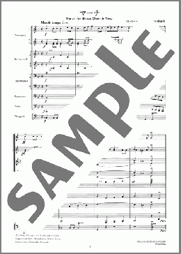 マーチ (金管12重奏+ティンパニ)(H.パーセル) 楽譜 アンサンブル（フルスコア） ダウンロード