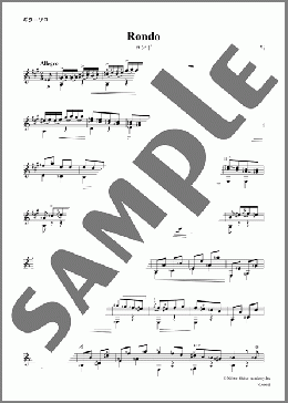 ロンド(Ferdinando Carulli) 楽譜 ギター（ソロ） 中～上級 ダウンロード