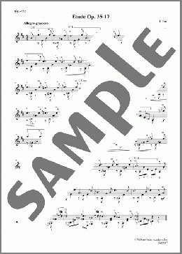 エチュードOp.35-17(Fernando Sor) 楽譜 ギター（ソロ） 初～中級 ダウンロード