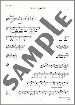 エチュードOp.6-11(Fernando Sor) 楽譜 ギター（ソロ） 中級 ダウンロード