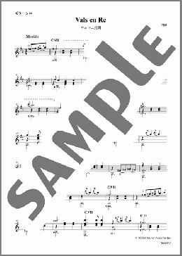 ワルツニ長調(Francisco Tarrega) 楽譜 ギター（ソロ） 中～上級 ダウンロード