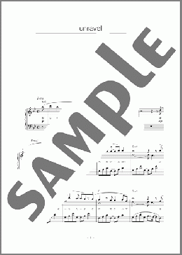 unravel(TK from 凛として時雨) 楽譜 ピアノ（ソロ） 初～中級 ダウンロード