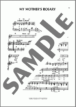 My Mother's Rosary(Sam M. Lewis) 楽譜 ピアノ & ボーカル & ギター ダウンロード