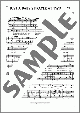 Just A Baby's Prayer At Twilight(Sam M. Lewis) 楽譜 ピアノ & ボーカル & ギター ダウンロード