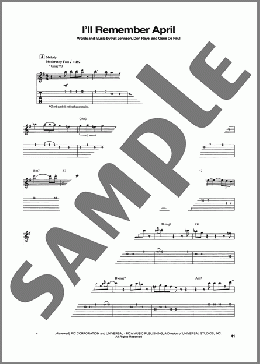 I'll Remember April(Woody Herman & His Orchestra) 楽譜 ギター(その他) ダウンロード