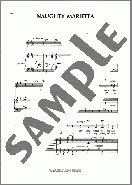 Naughty Marietta(Rida Johnson Young) 楽譜 ピアノ & ボーカル & ギター ダウンロード