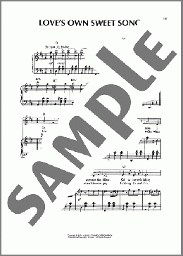 Love's Own Sweet Song(C.C.S. Cushing) 楽譜 ピアノ & ボーカル & ギター ダウンロード
