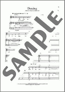 Dancing(Patti Lupone/John Bucchino)のピアノ & ボーカル楽譜のサンプル画像