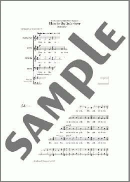 Here Is The Little Door(Frances Chesterton (PD)) 楽譜 合唱(その他) ダウンロード