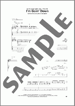 I'm Goin' Down(Bruce Springsteen) 楽譜 ギター（ソロ） ダウンロード