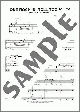 One Rock 'N' Roll Too Many (from Starlight Express)(Andrew Lloyd Webber) 楽譜 ピアノ & ボーカル & ギター ダウンロード