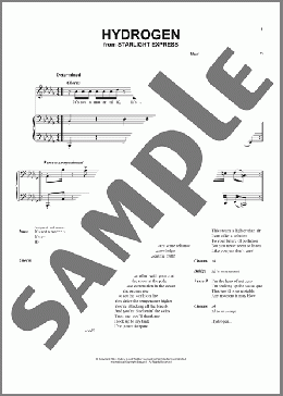 Hydrogen (from Starlight Express)(Andrew Lloyd Webber) 楽譜 ピアノ & ボーカル & ギター ダウンロード