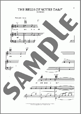 The Bells Of Notre Dame (Reprise) (from The Hunchback Of Notre Dame)(Stephen Schwartz) 楽譜 ピアノ & ボーカル & ギター ダウンロード