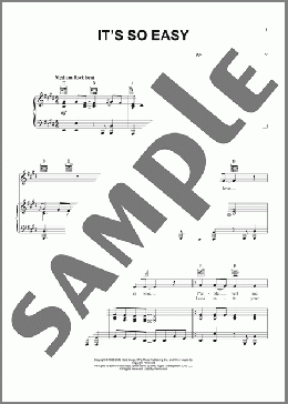 It's So Easy(Linda Ronstadt) 楽譜 ピアノ & ボーカル & ギター ダウンロード