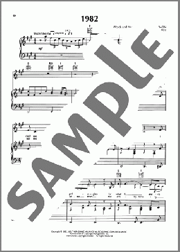 1982(Randy Travis) 楽譜 ピアノ & ボーカル & ギター ダウンロード
