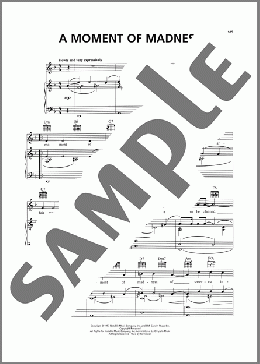 A Moment Of Madness(Cy Coleman) 楽譜 ピアノ & ボーカル & ギター ダウンロード