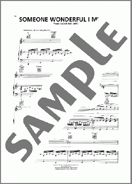 Someone Wonderful I Missed (from I Love My Wife)(Cy Coleman) 楽譜 ピアノ & ボーカル & ギター ダウンロード