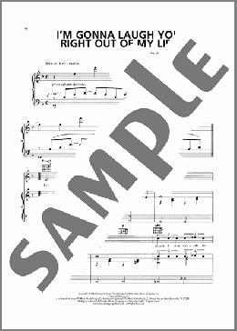 I'm Gonna Laugh You Right Out Of My Life(Cy Coleman) 楽譜 ピアノ & ボーカル & ギター ダウンロード