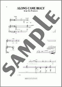 Along Came Bialy (from The Producers)(Mel Brooks) 楽譜 ピアノ & ボーカル ダウンロード