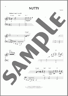 Nutty (arr. Ronnie Mathews)(Thelonious Monk) 楽譜 ピアノ（ソロ） ダウンロード