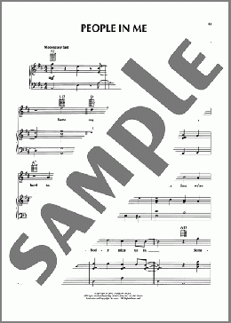 People In Me(Abbey Lincoln)のピアノ & ボーカル & ギター楽譜のサンプル画像