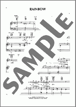 Rainbow(Abbey Lincoln) 楽譜 ピアノ & ボーカル & ギター ダウンロード