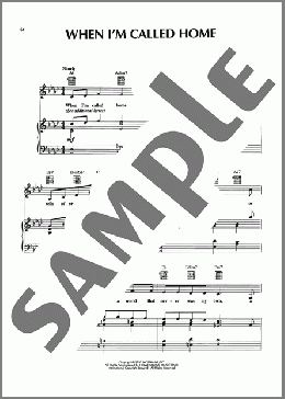When I'm Called Home(Abbey Lincoln) 楽譜 ピアノ & ボーカル & ギター ダウンロード