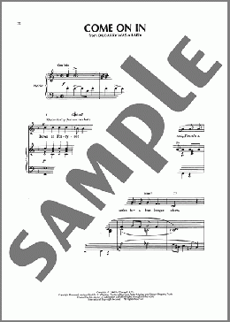 Come On In (from Kiss Me, Kate)(Cole Porter) 楽譜 ピアノ & ボーカル & ギター ダウンロード