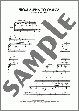 From Alpha To Omega (from At Long Last Love)(Cole Porter) 楽譜 ピアノ & ボーカル & ギター ダウンロード