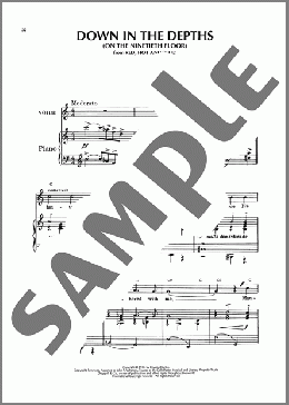 Down In The Depths (On The Ninetieth Floor) (from Red, Hot And Blue)(Cole Porter) 楽譜 ピアノ & ボーカル & ギター ダウンロード