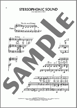 Stereophonic Sound (from Silk Stockings)(Cole Porter) 楽譜 ピアノ & ボーカル & ギター ダウンロード