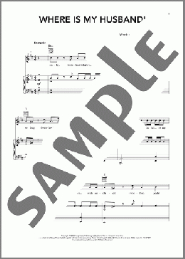 WHERE IS MY HUSBAND!(RAYE) 楽譜 ピアノ & ボーカル & ギター ダウンロード
