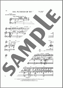 The Winter Of My Discontent(Alec Wilder) 楽譜 ピアノ & ボーカル & ギター ダウンロード