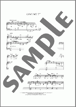 Give Me Time(Alec Wilder) 楽譜 ピアノ & ボーカル & ギター ダウンロード