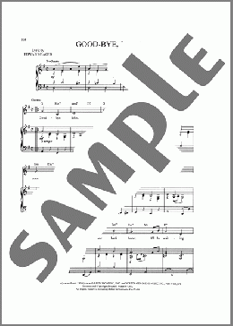 Good-Bye, John(Alec Wilder) 楽譜 ピアノ & ボーカル & ギター ダウンロード