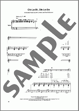 Ob-La-Di, Ob-La-Da(The Beatles) 楽譜 その他 ダウンロード