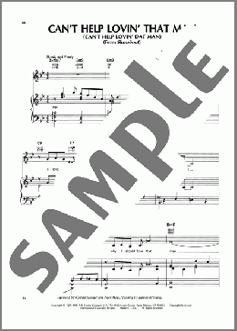 Can't Help Lovin' Dat Man(Barbra Streisand) 楽譜 ピアノ & ボーカル & ギター ダウンロード