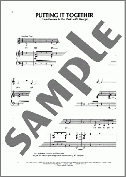Putting It Together(Barbra Streisand) 楽譜 ピアノ & ボーカル & ギター ダウンロード