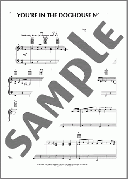 You're In The Doghouse Now (from Dick Tracy)(Danny Elfman) 楽譜 ピアノ & ボーカル & ギター ダウンロード