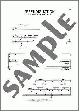 Prestidigitation(Stephen Schwartz) 楽譜 ピアノ & ボーカル ダウンロード