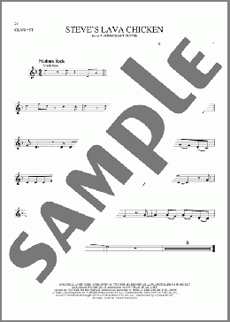 Steve's Lava Chicken (from A Minecraft Movie)(Jack Black) 楽譜 クラリネット ダウンロード