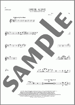 I Feel Alive (from A Minecraft Movie)(Jack Black) 楽譜 アルトサックス（ソロ） ダウンロード