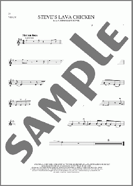 Steve's Lava Chicken (from A Minecraft Movie)(Jack Black) 楽譜 バイオリン ダウンロード