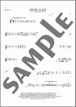 I Feel Alive (from A Minecraft Movie)(Jack Black) 楽譜 クラリネット ダウンロード